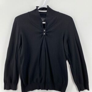 🎁5/$25 Jones New York Sweater Women's  Size Small Black Long Sleeve Top